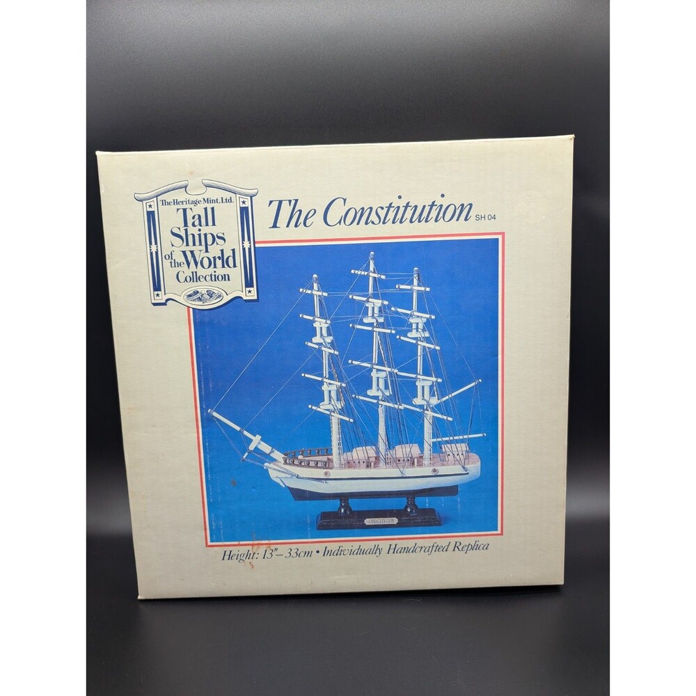 The Heritage Mint: Tall Ships Of The World: The Constitution SH04 13” 33cm NIB